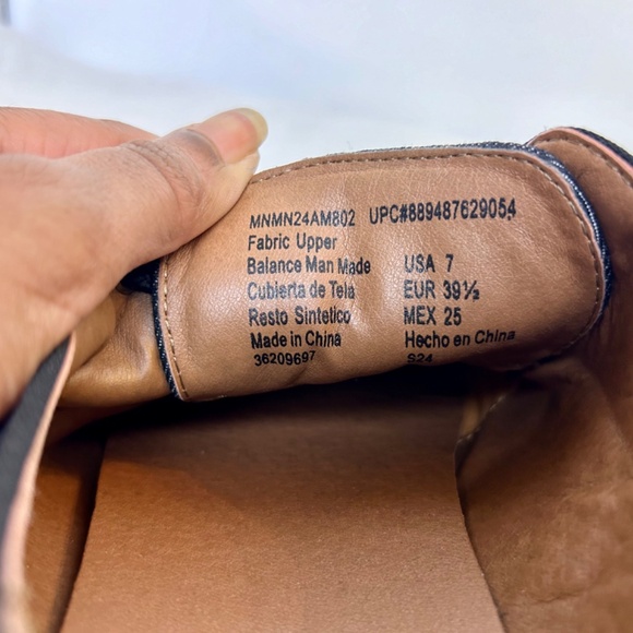 Madden NYC Leo Black Denim Lace Up Oxfords Loafer Men's Size US7/ Euro39.5/Mex25 - Picture 10 of 10